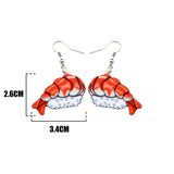 Boucles d'oreille sushi crevette style manga egirl japonais-BIJOUX-THE FASHION PARADOX