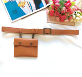 Ceinture végane noire, camel ou lie de vin sacoche, pochette - Ceinture et harnais - THE FASHION PARADOX