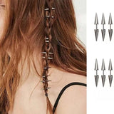 Décoration épingles de cheveux tressés piques en métal lot de 10-Accessoires-THE FASHION PARADOX