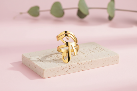 Bague Talisman Oeil d'Horus dorée ou argentée unisexe-BIJOUX-THE FASHION PARADOX