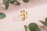 Bague Talisman Oeil d'Horus dorée ou argentée unisexe