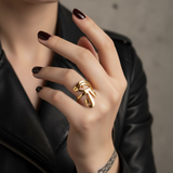 Bague Talisman Oeil d'Horus dorée ou argentée unisexe