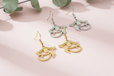 Boucles d'oreille Oeil d'Horus Oeil Oudjat egyptien acier inoxydable-boucles d'oreille-THE FASHION PARADOX