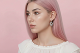 Boucles d’oreilles cœur rayonnant, bijou minimaliste au style contemporain