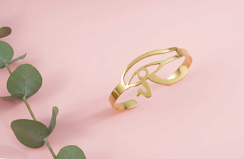 Bracelet égyptien Œil d’Horus Acier inoxydable doré ou argenté-BIJOUX-THE FASHION PARADOX
