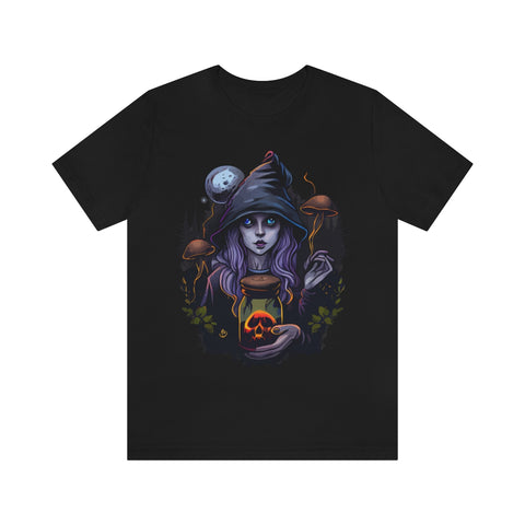 T shirt noir femme aesthetic witchcraft witch violet-T-Shirts-THE FASHION PARADOX