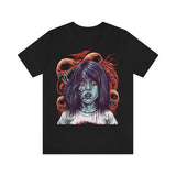 T shirt unisexe zombie girl alien grunge imprimé-T-Shirts-THE FASHION PARADOX