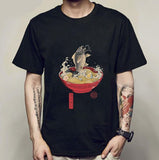 T-shirt noir unisexe fun bowl carpe koi japonaise-T-Shirts-THE FASHION PARADOX