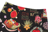 Mini jupe droite vintage pinup imprimé floral Frida Kahlo - Jupes - THE FASHION PARADOX