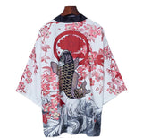 Kimono imprimé fleurs de cerisier style japonais - Kimono - THE FASHION PARADOX