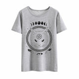 T-shirt pastel goth oversize phase de la lune et chat - T-Shirts - THE FASHION PARADOX