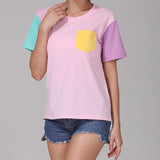 T-shirt coloré couleurs pastels asymétrique kawaii aesthetic-T-Shirts-THE FASHION PARADOX