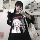T-shirt noir ou blanc manga coupe droite weeb egirl-T-Shirts-THE FASHION PARADOX