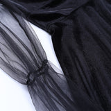 Robe noire vintage gothique witch dos nu en velours et resille-Robes-THE FASHION PARADOX