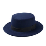 Chapeau plat fedora en laine style vintage - Accessoires - THE FASHION PARADOX