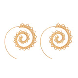 Boucles d'oreille ethnique spirale dentelle - BIJOUX - THE FASHION PARADOX