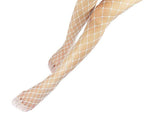 Collants en résilles larges blanches taille haute - Leggings et collants - THE FASHION PARADOX