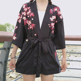 Kimono imprimé "poisson et fleurs" style japonais - Kimono - THE FASHION PARADOX