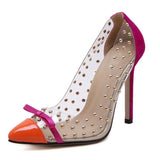Escarpins transparents, originaux et colorés bout pointu - Chaussures - THE FASHION PARADOX
