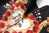 Robe trapèze courte brodée avec motifs et sequins - Robes - THE FASHION PARADOX