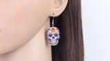 Boucles d'oreille Calavera têtes de morts colorées style mexicain - BIJOUX - THE FASHION PARADOX