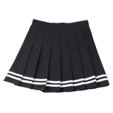 Mini jupe short écolière plissée rose, noire, marine ou blanche - Jupes - THE FASHION PARADOX
