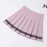 Mini jupe short écolière plissée rose, noire, marine ou blanche - Jupes - THE FASHION PARADOX