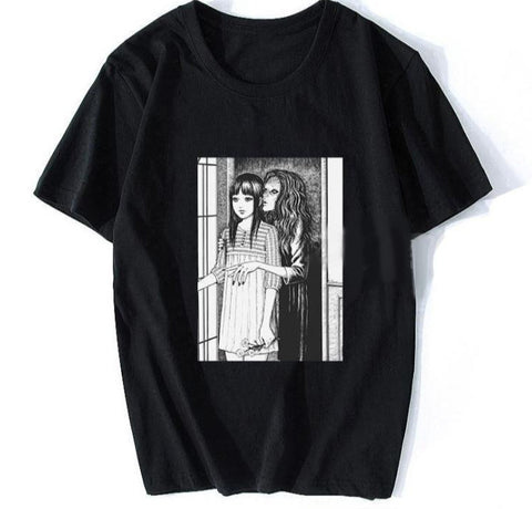 T-shirt unisexe noir retro pop culture 90's anime japonais-T-Shirts-THE FASHION PARADOX